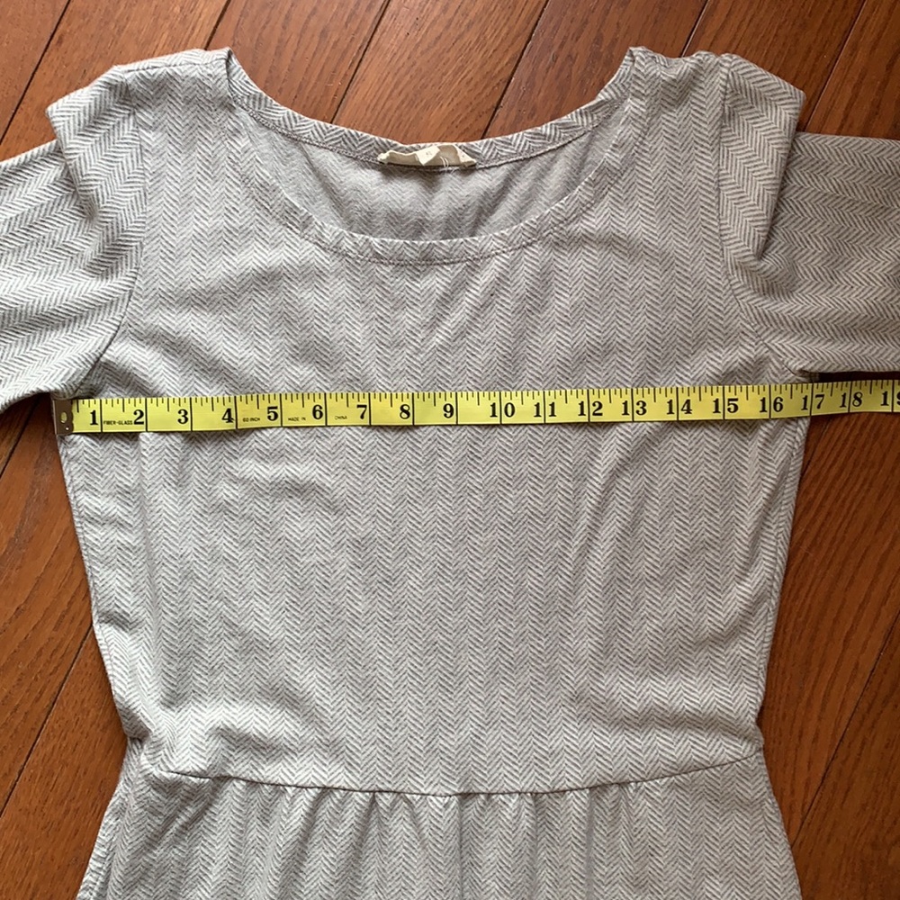 Synergy Organic herringbone soft mid length dress Size Small w/pockets - Picture 13 of 16
